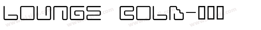 Lounge Bold字体转换